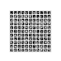 Поле aruco-меток, не бликующая поверхность 101 метка - «globural.ru» - Апрелевка