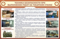 Стенд "ТБ при выполнении работ на токарном станке" - «globural.ru» - Апрелевка