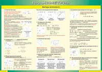 Таблица Векторы на плоскости (Планиметрия) 1000*1400 винил - «globural.ru» - Апрелевка