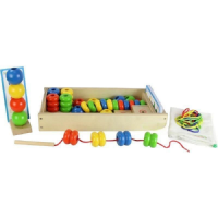 Игра на сенсомоторное развитие "Шнуровка Бусы (набор 3)" - «globural.ru» - Апрелевка