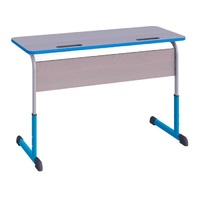 Парта двухместная Smarty Key с полиуретановой кромкой регулируемая по высоте - «globural.ru» - Апрелевка