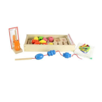 Игра на сенсомоторное развитие "Шнуровка Бусы (набор 1)" - «globural.ru» - Апрелевка