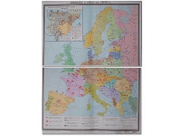 Учебная карта "Европа 1924-1939 гг" 1050*1420 мм (матовое, 2-стороннее лам.) - «globural.ru» - Апрелевка