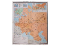 Учебная карта "Россия 1907-1914 гг." 1420*1100 мм (матовое, 2-стороннее лам.) - «globural.ru» - Апрелевка