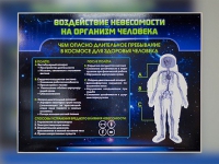 Стенд "Воздействие невесомости на организм человека" - «globural.ru» - Апрелевка