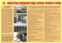 Плакат "Военно-учетные специальности солдат, матросов, сержантов и старшин" - «globural.ru» - Апрелевка