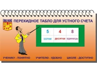 Перекидное табло для устного счета (ламинированное) - «globural.ru» - Апрелевка