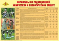 Плакат "Нормативы по радиационной, химической и биологической защите" - «globural.ru» - Апрелевка
