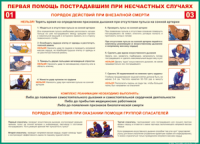 Таблица Порядок действий при внезапной смерти 1000*1400 винил - «globural.ru» - Апрелевка