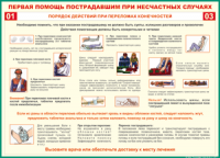 Таблица Порядок действий при переломах конечностей 1000*1400 винил - «globural.ru» - Апрелевка