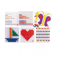 Мозаика Peg Board. Набор с прозрачными досками и картинками - «globural.ru» - Апрелевка