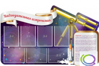 Стенд "Наблюдательная астрономия" - «globural.ru» - Апрелевка