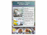 Стенд "Правила ухода за посудой" - «globural.ru» - Апрелевка