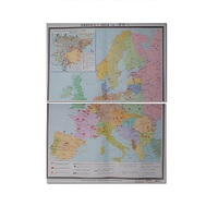 Учебная карта "Европа 1924-1939 гг" 1050*1420 мм (матовое, 2-стороннее лам.) - «globural.ru» - Апрелевка