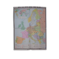 Учебная карта "Европа после 1-ой мировой войны" 1400*1060 мм (матовое, 2-стороннее лам.) - «globural.ru» - Апрелевка