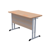 Стол ученический двухместный на плоскоовальной трубе 3-7 гр.р. - «globural.ru» - Апрелевка