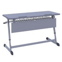 Парта двухместная Nomad V с полиуретановой кромкой регулируемая по высоте  - «globural.ru» - Апрелевка