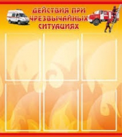 Стенд "Действия при ЧС" - «globural.ru» - Апрелевка