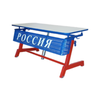 Стол ученический двухместный "Патриот-2п" на газовом лифте (р.гр. № 3-7 и наклоном столешницы ) - «globural.ru» - Апрелевка