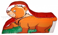 Напольная игрушка "Медвежонок" с шелкографией (ВИК) - «globural.ru» - Апрелевка