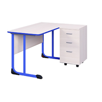 Стол учителя с тумбой с полиуретановой кромкой  - «globural.ru» - Апрелевка