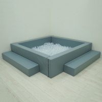 Сухой бассейн с шариками и RGB-подсветкой 190х190 см - «globural.ru» - Апрелевка