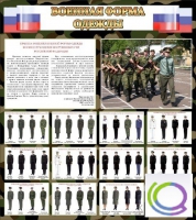 Стенд "Военная форма одежды (флаг РФ)" - «globural.ru» - Апрелевка