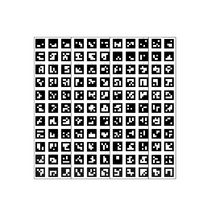 Поле aruco-меток, не бликующая поверхность 101 метка - «globural.ru» - Апрелевка