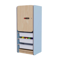 Закрытый шкаф с ящиками из коллекции мебели «НЕГА» (цвет голубой) - «globural.ru» - Апрелевка