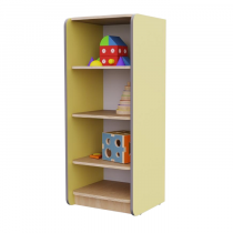 Открытый шкаф с полками из коллекции мебели «НЕГА» (цвет желтый) - «globural.ru» - Апрелевка