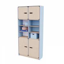 Рабочий стеллаж для воспитателя из коллекции «НЕГА» (цвет голубой) - «globural.ru» - Апрелевка