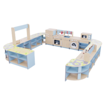 Игровая зона «Островок мастеров» из коллекции мебели «НЕГА» (голубой) - «globural.ru» - Апрелевка