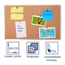 Доска пробковая 1200х900 - «globural.ru» - Апрелевка