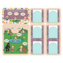 Информационный стенд «Уроки безопасности»  137.5 х 111 см - «globural.ru» - Апрелевка