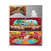 Стенд для сюжетно-ролевых игр 2-х сторонний (Цирк, театр) - «globural.ru» - Апрелевка