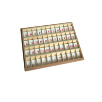 Печатный алфавит на пластиковых табличках. Красный. - «globural.ru» - Апрелевка