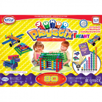 Развивающий конструктор "Плейстикс" Гигант. С дорожной сумкой. Комплект на группу - «globural.ru» - Апрелевка