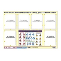 Стенд "Правила техники безопасности в кабинете химии" (80х110, 6 карманов) - «globural.ru» - Апрелевка