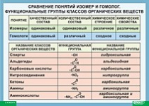 Химия. Сравнение понятий изомер и гомолог. Функциональные группы классов органических веществ (винил) - «globural.ru» - Апрелевка