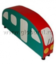 Напольная мягкая игрушка «Автобус»  каталка - «globural.ru» - Апрелевка