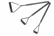 Комплект массажных логопедических зондов "Ежиная семья" на толстых ручках с накаткой - «globural.ru» - Апрелевка