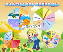 Стенд "Календарь природы" (вариант 1) - «globural.ru» - Апрелевка