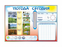 Стенд-уголок маркерный "Погода сегодня" - «globural.ru» - Апрелевка