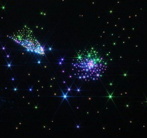 Фиброоптический ковер “Млечный путь” настенный 450 точек 200х100 - «globural.ru» - Апрелевка