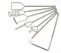 Комплект "Постановочные зонды с витыми ручками с колечком (шариковый зонд на витой ручке)" (7 штук) - «globural.ru» - Апрелевка