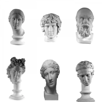 Комплект гипсовых моделей головы  - «globural.ru» - Апрелевка
