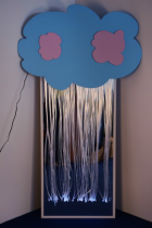 Зеркальное панно с фиброоптическими нитями «Разноцветный дождь» - «globural.ru» - Апрелевка