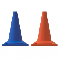 Набор конусов сигнальных 33 см (6 голубых + 6 оранжевых) - «globural.ru» - Апрелевка