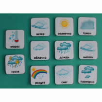 Набор карточек "Погода" (с рисунками) - «globural.ru» - Апрелевка