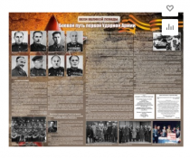 Стенд "Боевой путь первой ударной армии" - «globural.ru» - Апрелевка